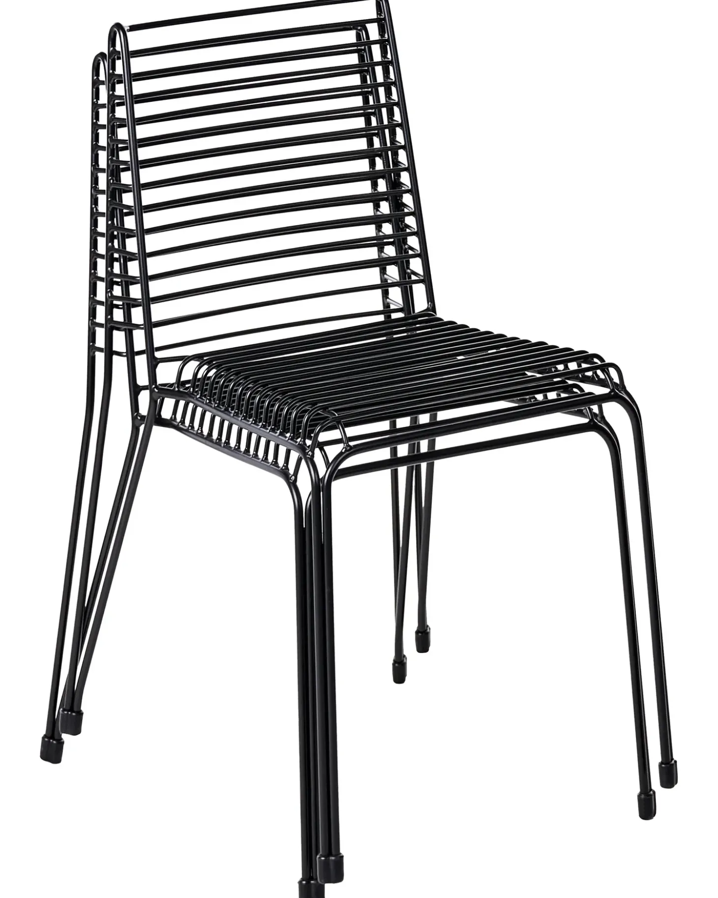 Sæt af 2 havestole CHIEVE Metal Sort
