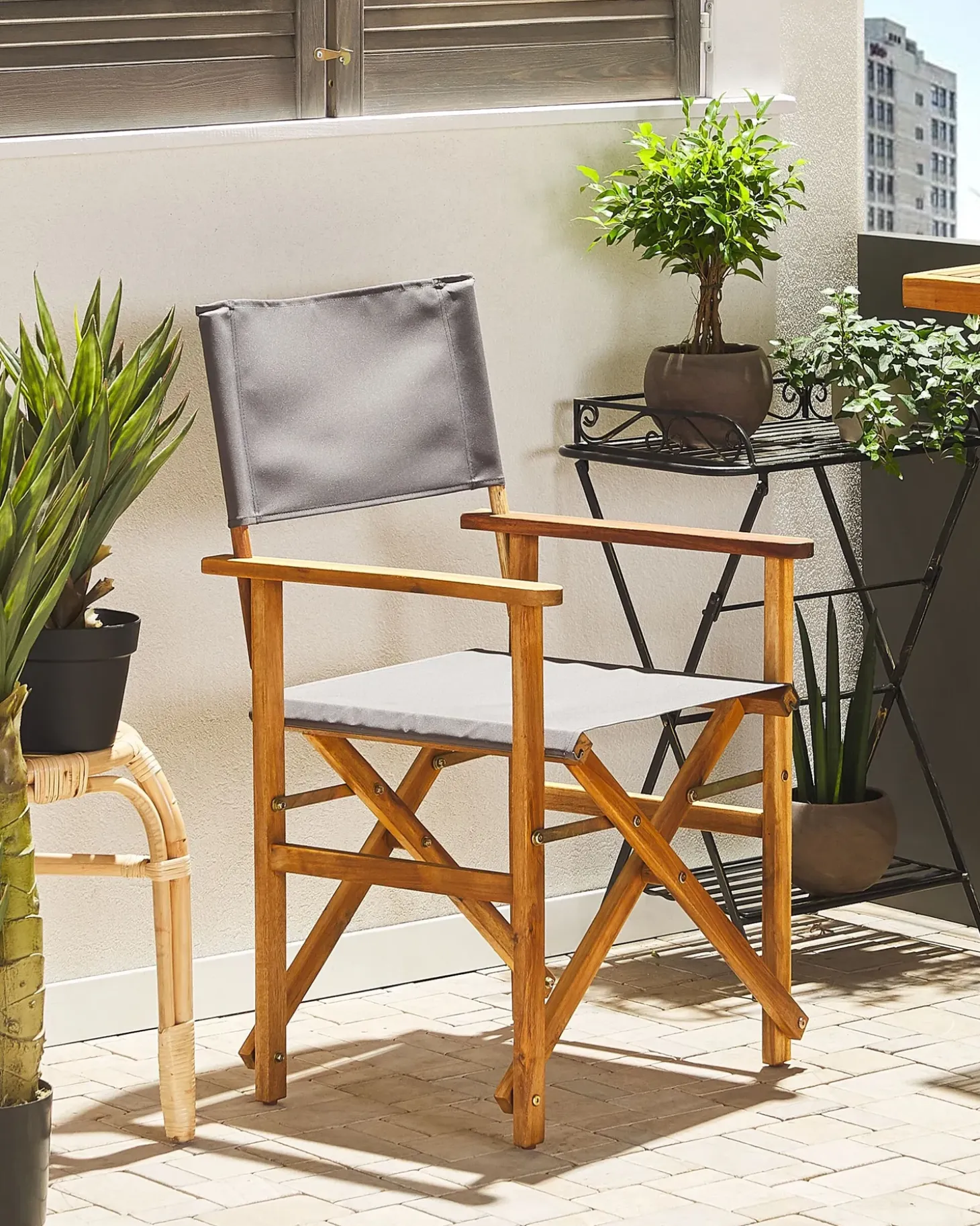Sæt af 2 havestole CINE Akacietræ Mørkegrøn