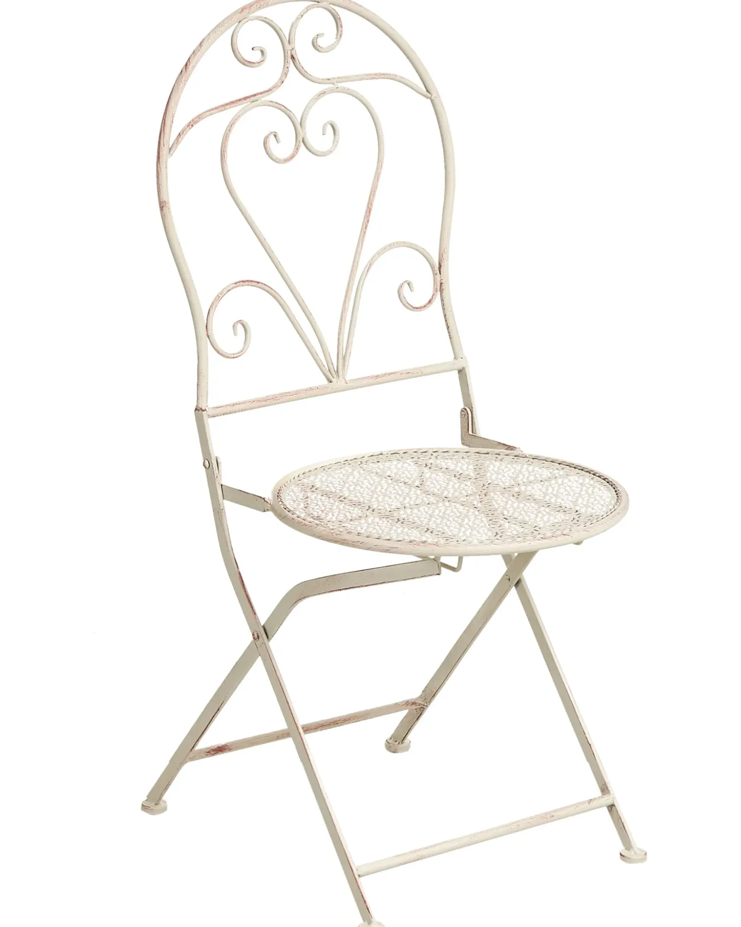 Sæt af 2 havestole FOLELLI Foldbar Metal Lys Beige