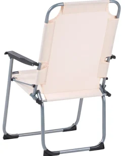 Sæt af 4 havestole GALATSI Foldbar Metal Beige
