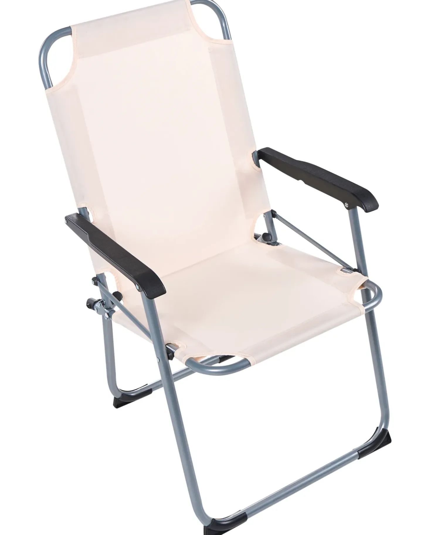 Sæt af 4 havestole GALATSI Foldbar Metal Beige