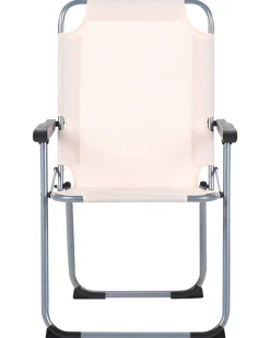 Sæt af 4 havestole GALATSI Foldbar Metal Beige