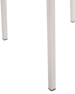 Sæt af 4 havestole GROSSETO Rustfrit stål Beige