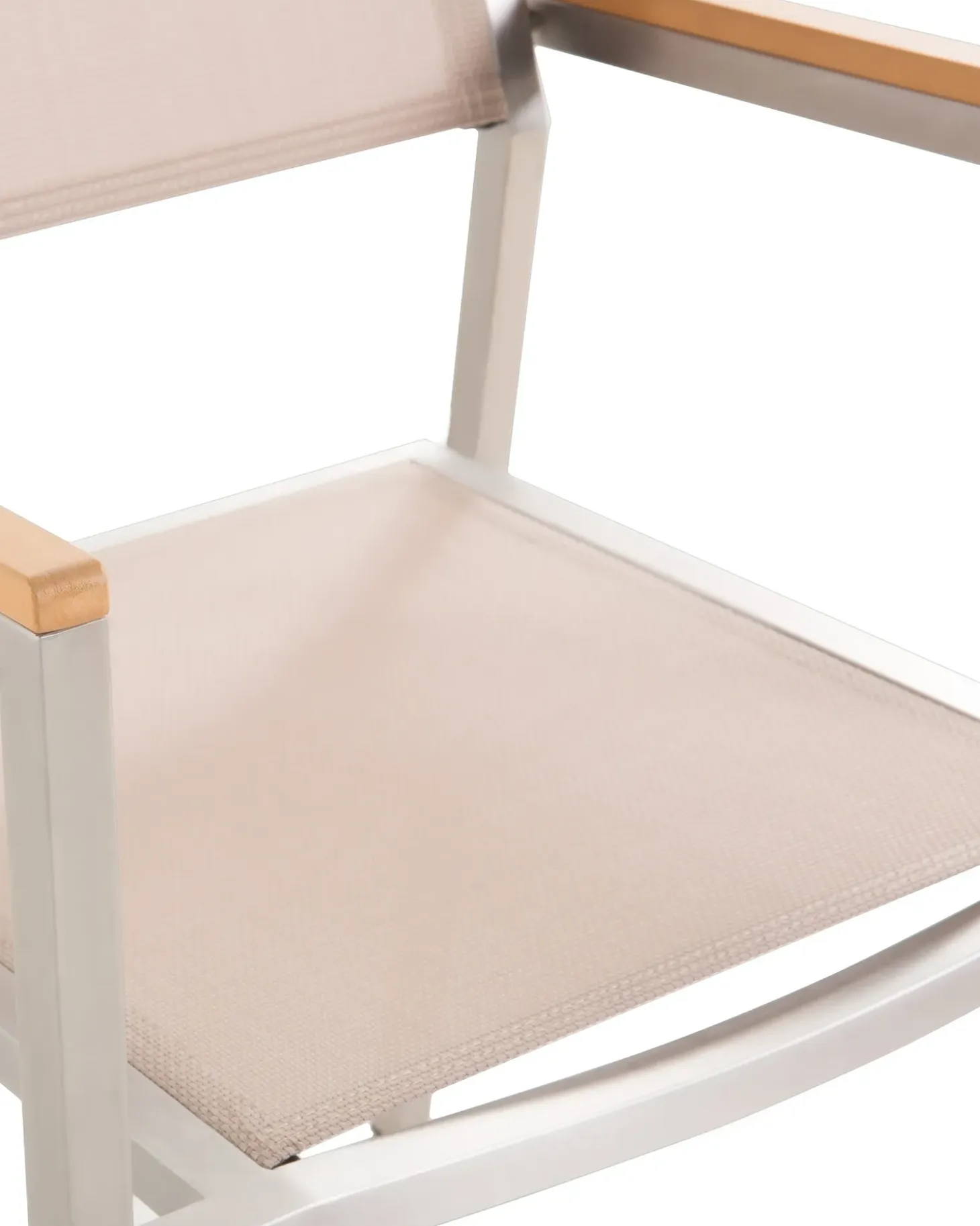 Sæt af 4 havestole GROSSETO Rustfrit stål Beige
