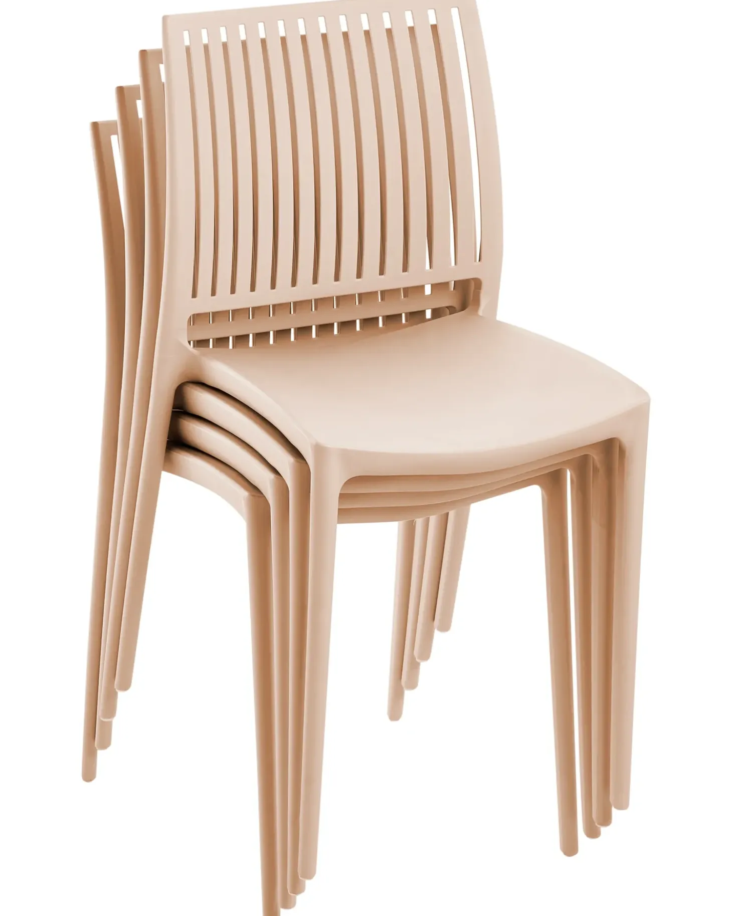 Sæt af 4 havestole ILLUMANI Sand Beige