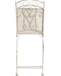 Sæt af 2 havestole JUINA Foldbar Metal Lys Beige
