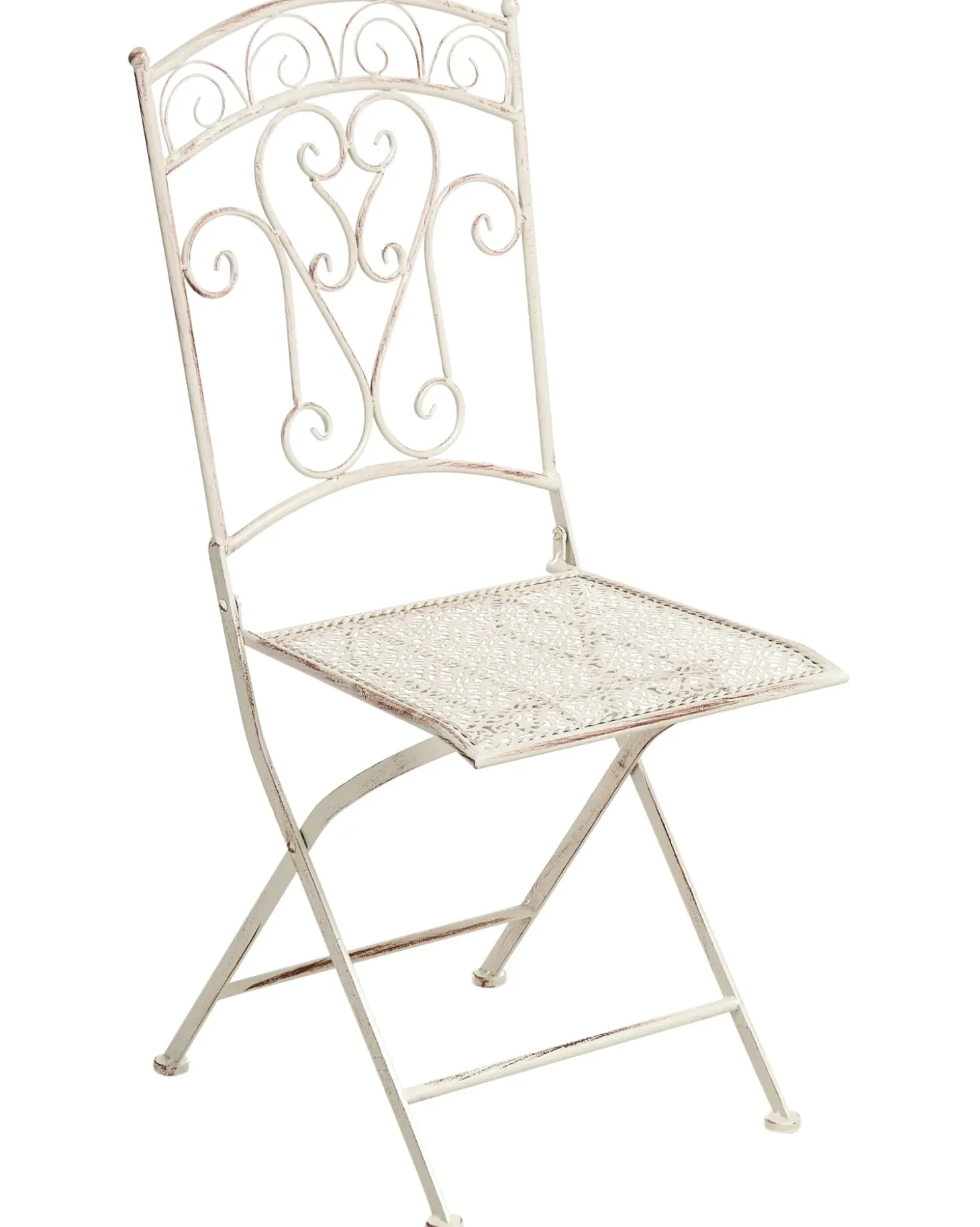 Sæt af 2 havestole JUINA Foldbar Metal Lys Beige
