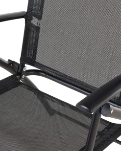 Sæt af 4 havestole LIVO Metal Sort