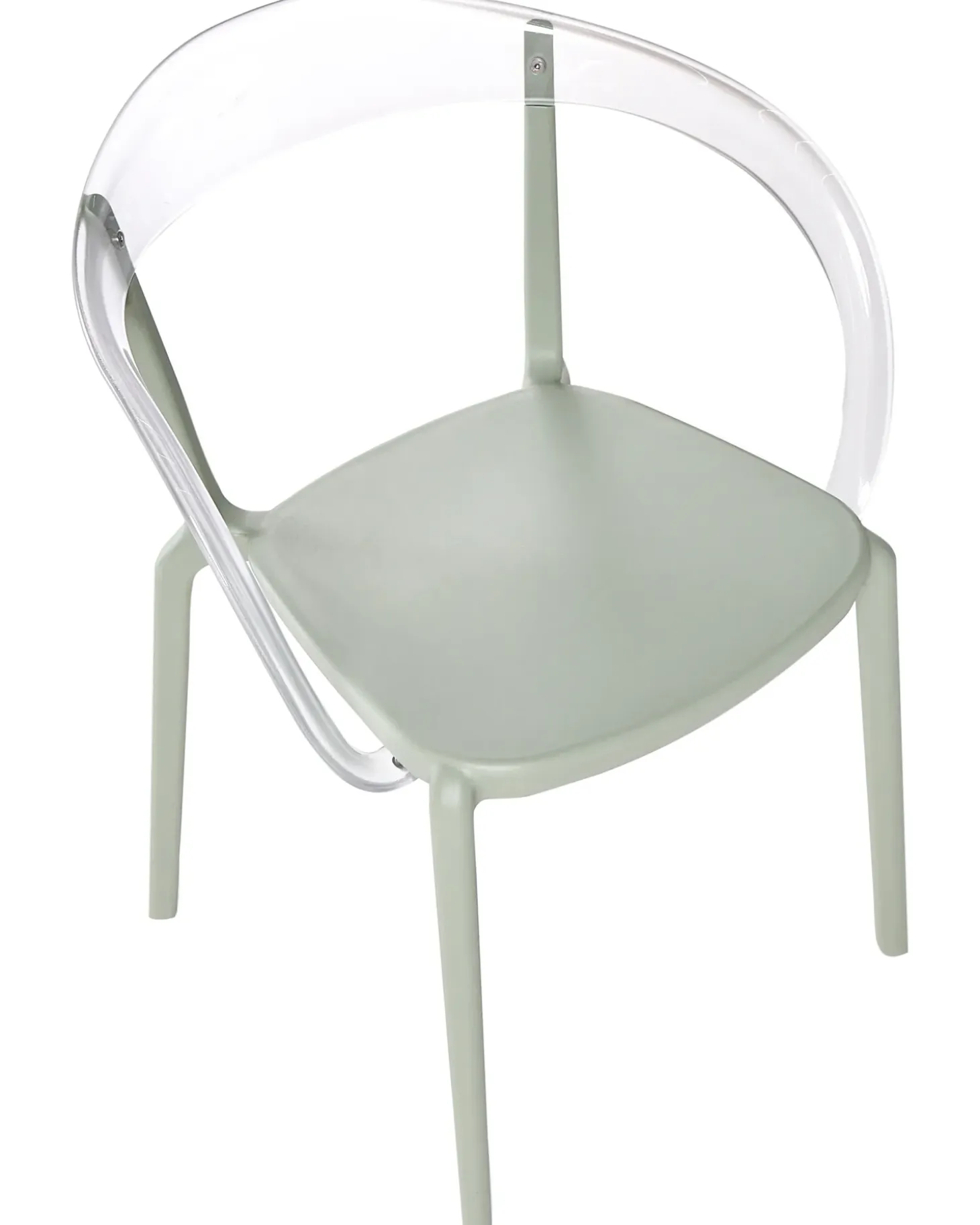 Sæt af 4 havestole MALEVIZI Stabelbar Lysegrøn