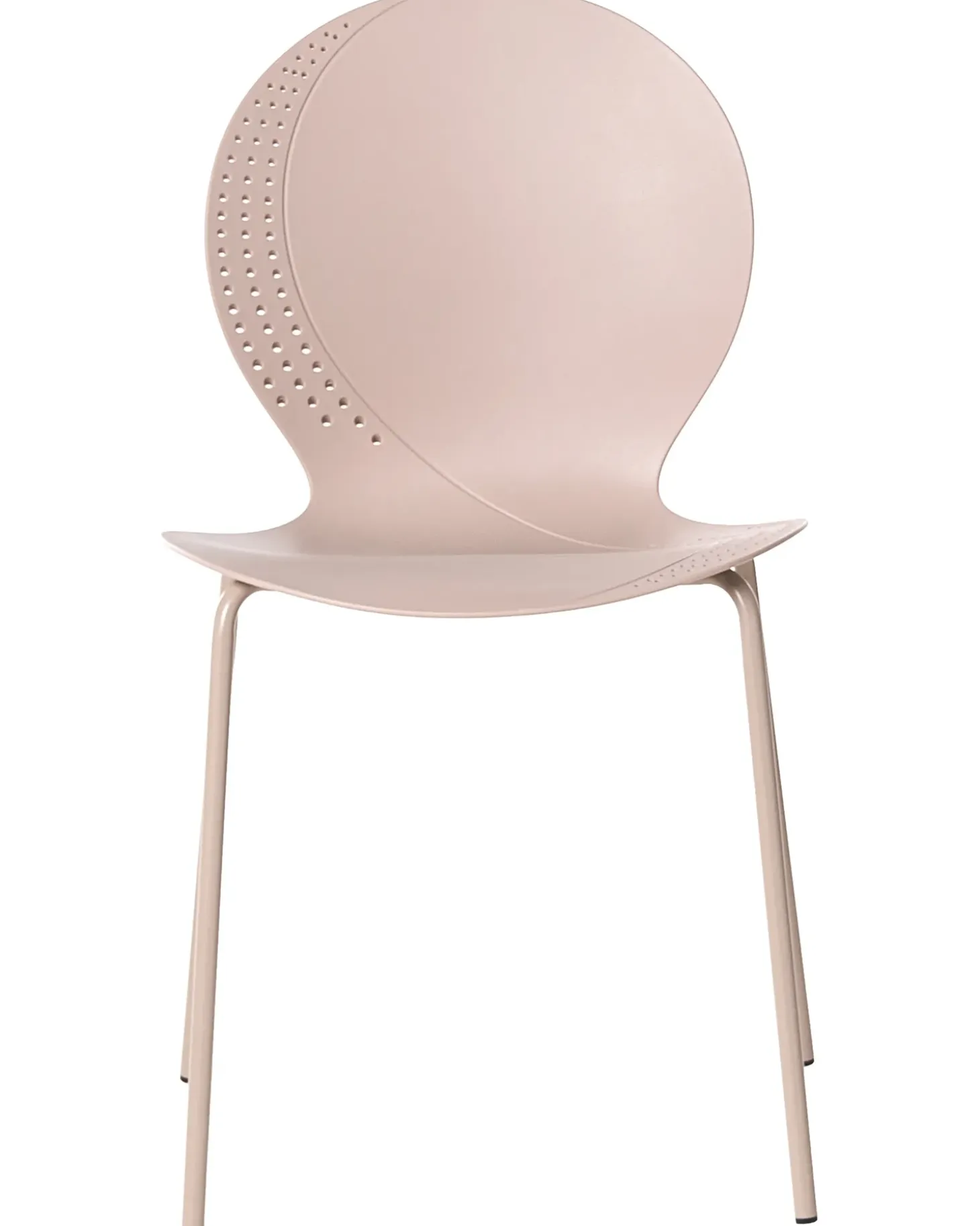 Sæt af 4 havestole MILOS Stabelbar Beige