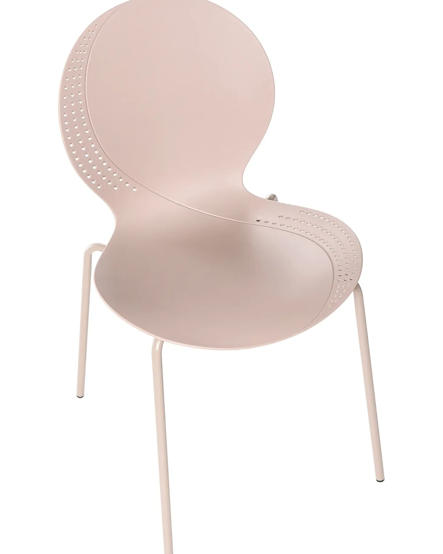 Sæt af 4 havestole MILOS Stabelbar Beige