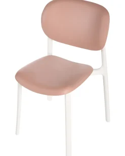 Sæt af 4 havestole MUSANO Pastellrosa