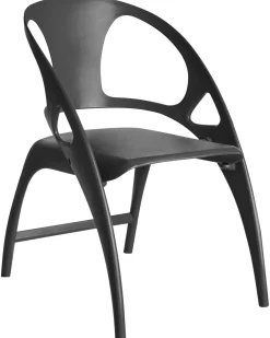 Sæt af 4 havestole NEMI Foldbar Sort