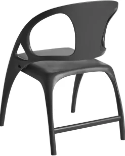 Sæt af 4 havestole NEMI Foldbar Sort
