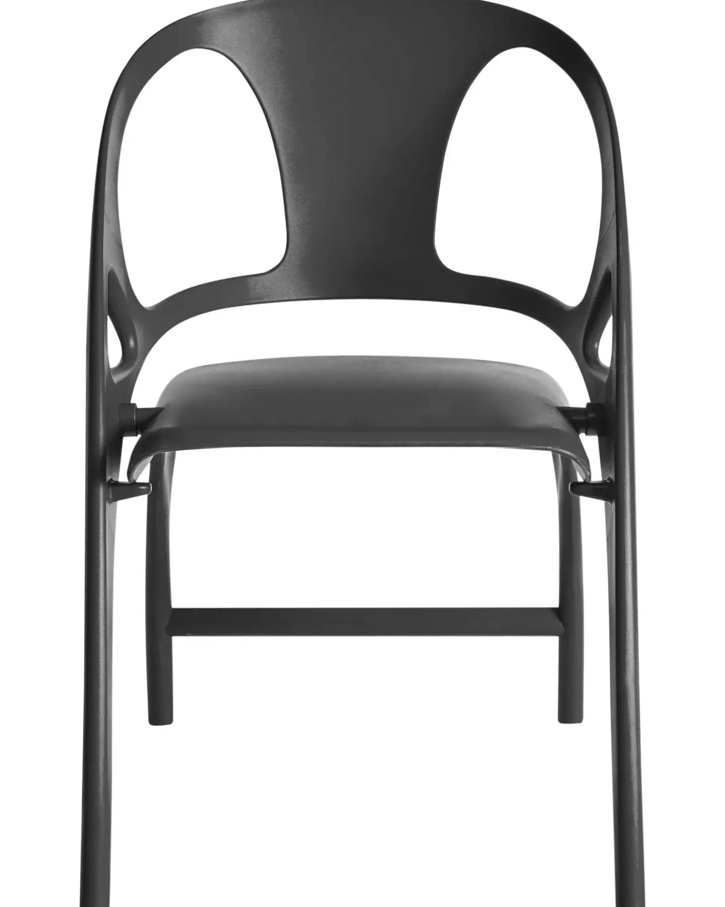 Sæt af 4 havestole NEMI Foldbar Sort
