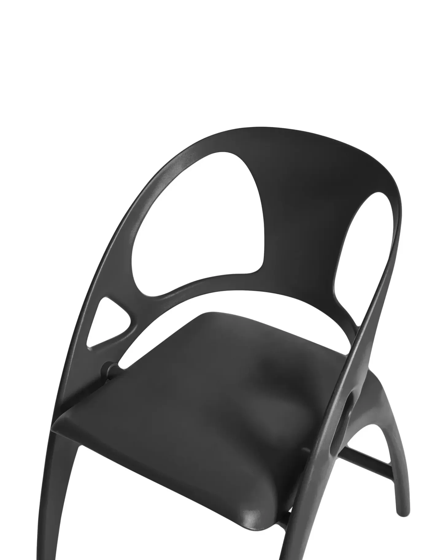 Sæt af 4 havestole NEMI Foldbar Sort