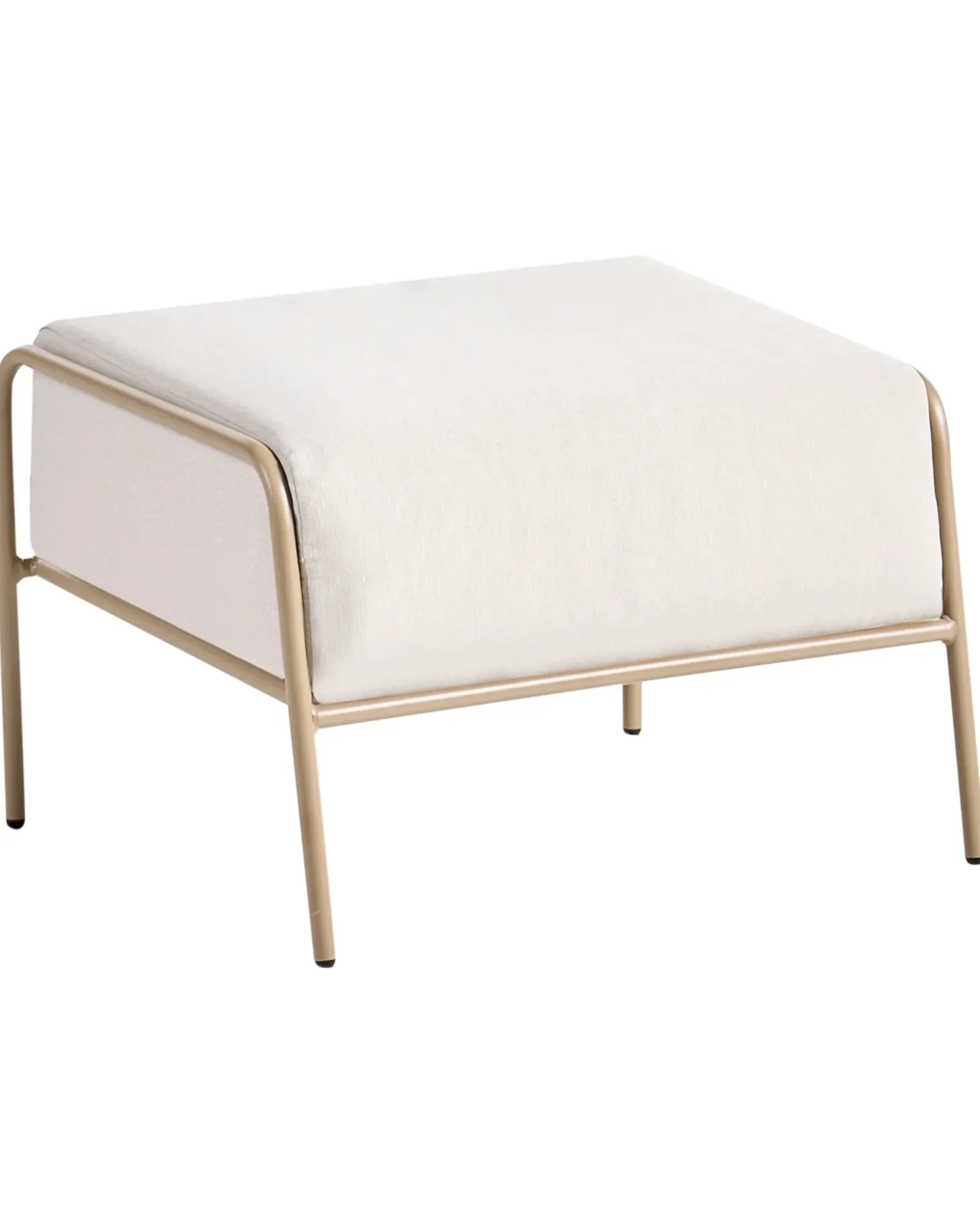 Sæt af 2 havestole NIMIS med fodskammel Lys Beige