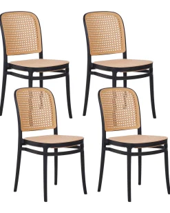 Sæt af 4 havestole PLOSE Beige