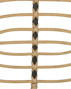 Sæt af 4 havestole PRATELLO PE-rattan Naturlig