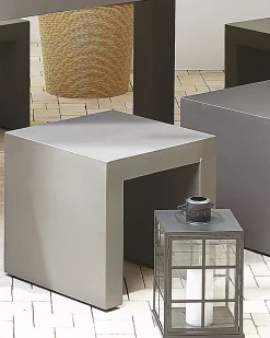 Sæt af 2 havestole TARANTO Beton Grå
