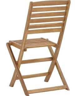 Sæt af 6 havestole TOLVE Akacietræ Brun