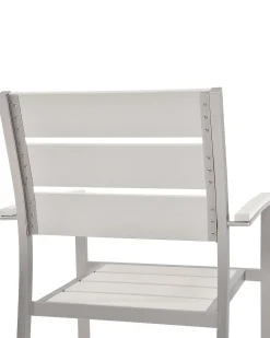 Sæt af 6 havestole VERNIO Hvid