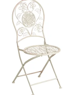 Sæt af 2 havestole YAVIZA Foldbar Metal Lys Beige