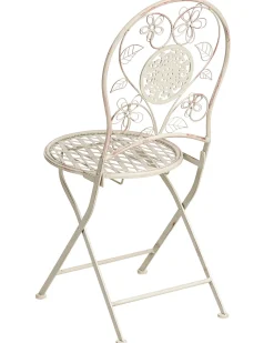 Sæt af 2 havestole YAVIZA Foldbar Metal Lys Beige