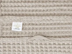 Sæt af 4 håndklæder AREORA Bomuld Beige