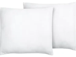 Sæt af 2 hovedpuder ERRIGAL Lav Microfiber 80 x 80 cm Hvid
