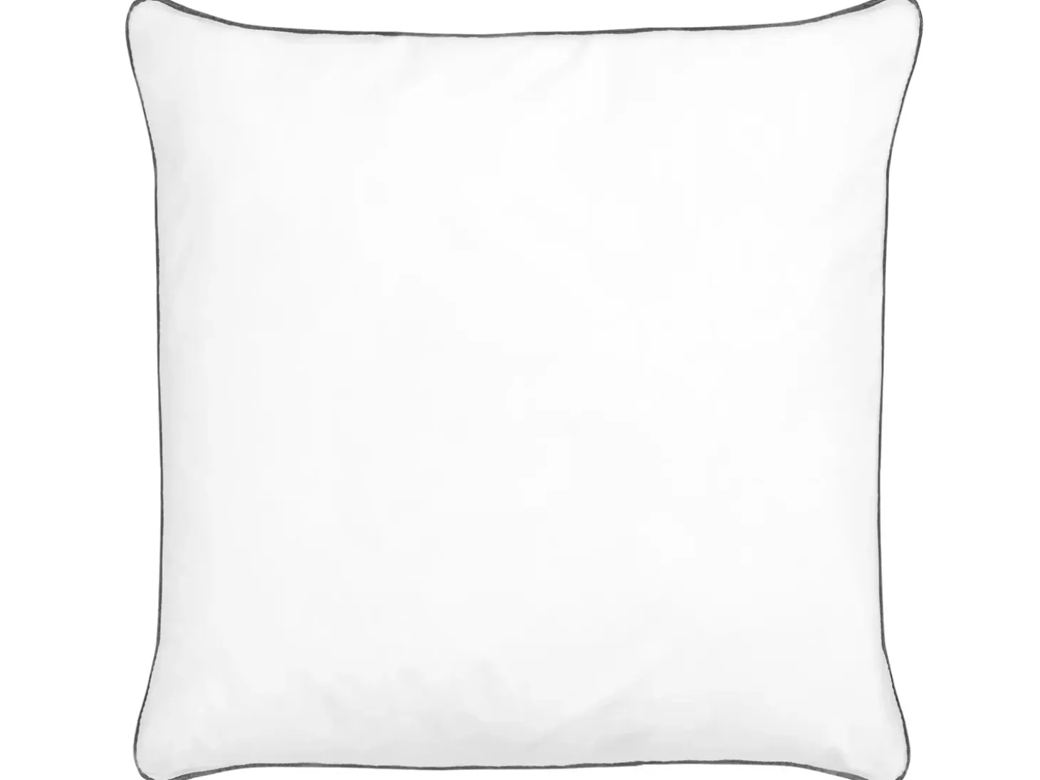 Sæt af 2 hovedpuder PELISTER Høj Microfiber 80 x 80 cm Hvid