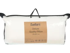 Sæt af 2 hovedpuder TRIGLAV Lav Polyester 80 x 80 cm Hvid