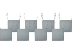 Sæt af 8 hynder til havestol SASSARI PREMIUM 46 x 46 cm Grå melange