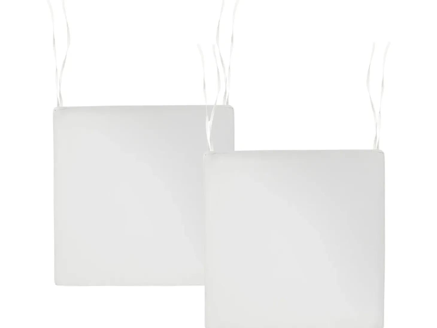 Sæt af 2 hynder til stol SASSARI PREMIUM 46 x 46 cm Cremehvid