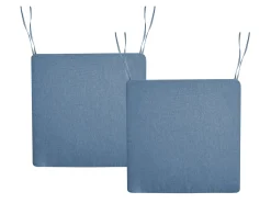 Sæt af 2 hynder til stol SASSARI PREMIUM 46 x 46 cm Blå