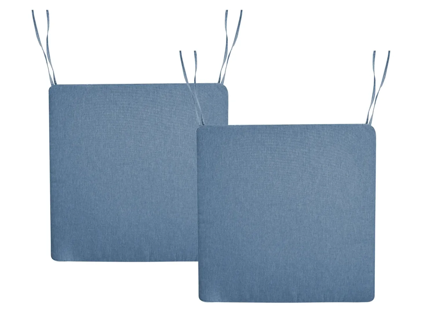 Sæt af 2 hynder til stol SASSARI PREMIUM 46 x 46 cm Blå