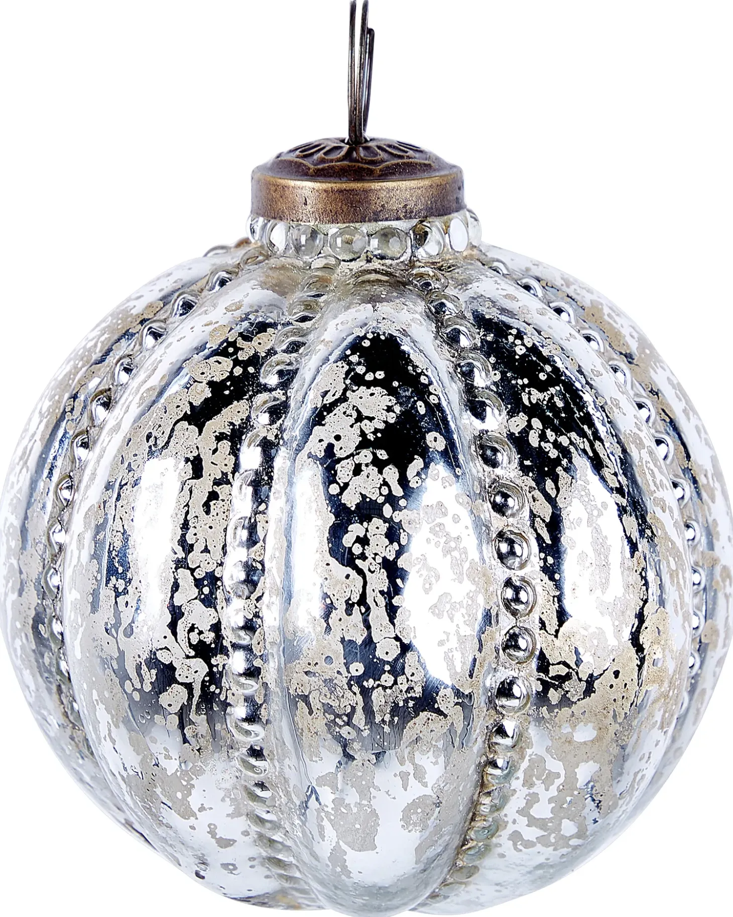 Sæt af 6 julekugler ARGENTIN Glas Sølv