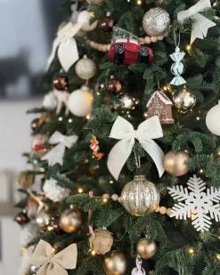 Sæt af 6 julekugler ARGENTIN Glas Sølv