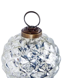 Sæt af 6 julekugler ARGENTIN Glas Sølv