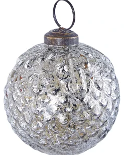 Sæt af 6 julekugler ARGENTIN Glas Sølv