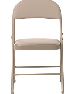 Sæt af 4 klapstole SHASTA Metal Beige