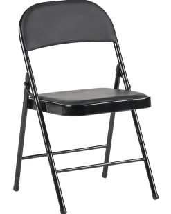 Sæt af 4 klapstole SHASTA Metal Sort