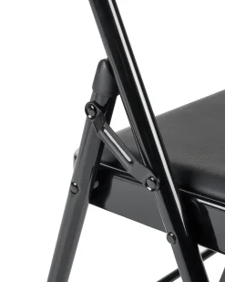 Sæt af 4 klapstole SHASTA Metal Sort