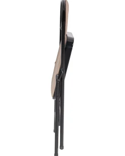 Sæt af 4 klapstole SPARKS Metal Beige/sort