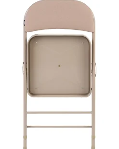 Sæt af 4 klapstole SPARKS Metal Beige