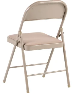 Sæt af 4 klapstole SPARKS Metal Beige