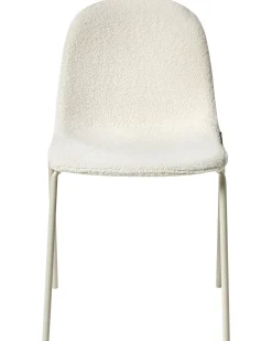 Sæt af 2 konferencestole LOMA Boucle Cremehvid