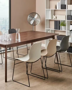 Sæt af 4 konferencestole PANORA Beige