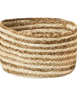 Sæt af 3 kurve KAHU Jute Naturlig