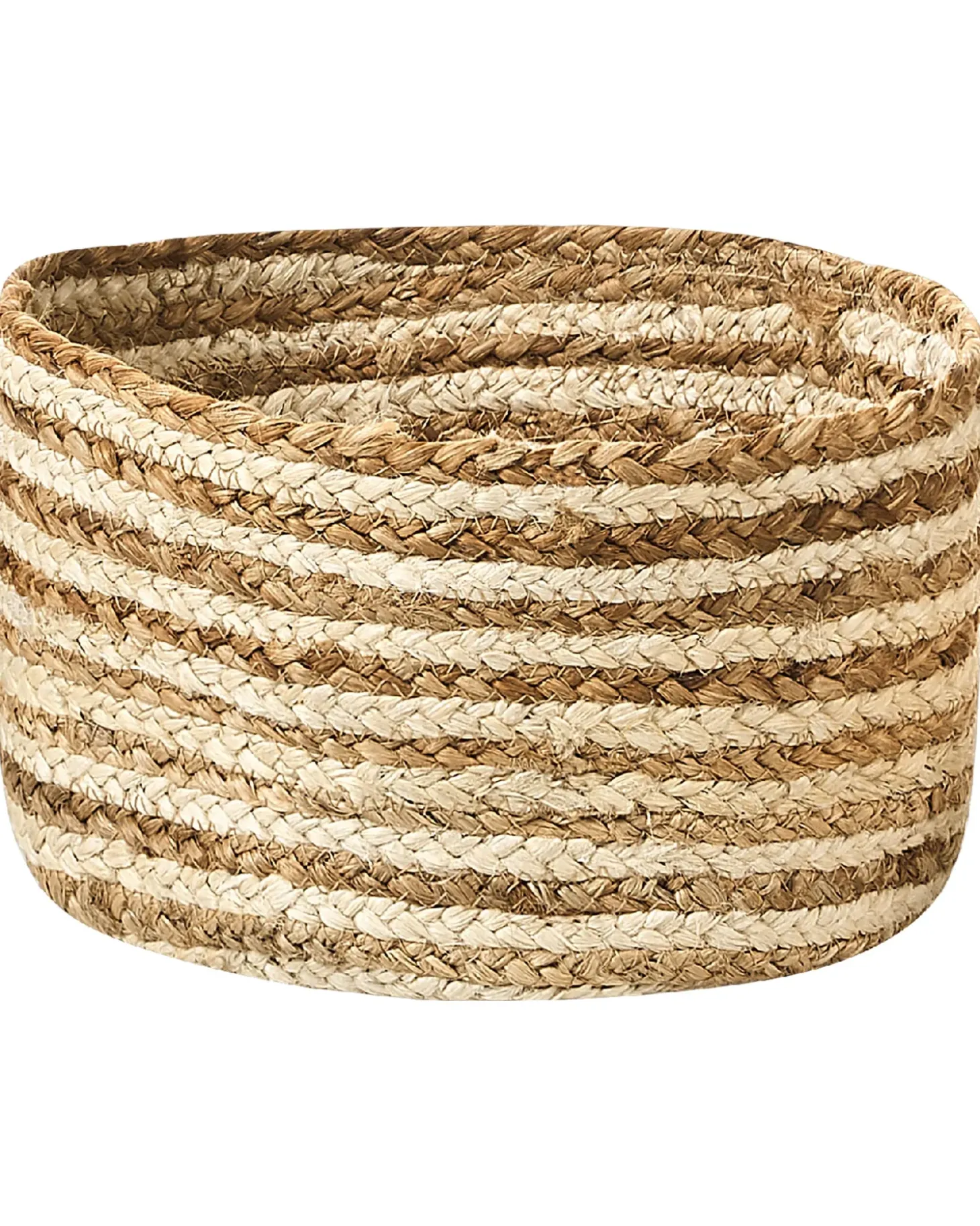 Sæt af 3 kurve KAHU Jute Naturlig
